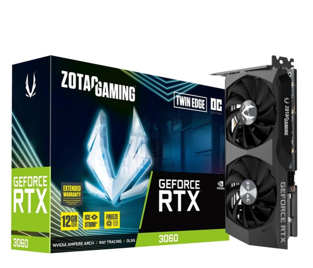 Zotac GeForce RTX 3060 Twin Edge OC LHR 12GB GDDR6 - 633020 - zdjęcie